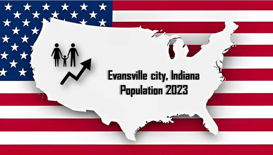Evansville city, Indiana Population 2023