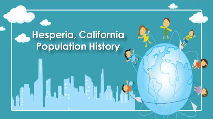 Hesperia, California Population History
