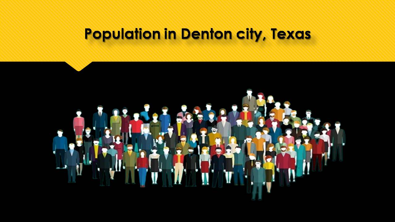 Population in Denton city, Texas