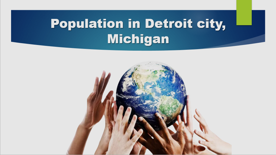 Population in Detroit city, Michigan