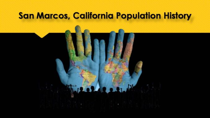 San Marcos, California Population History