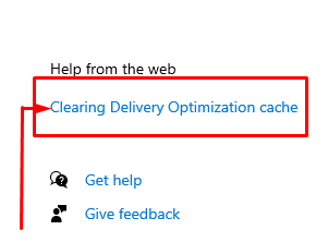 clear Delivery Optimization Cache 