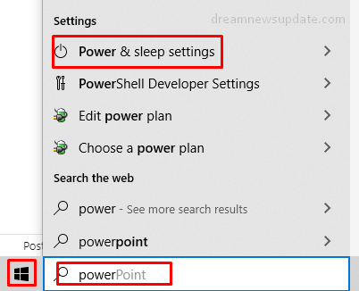Search-power-settings-in-search-box