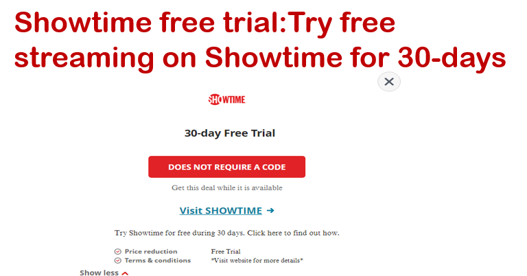 Showtime free trial