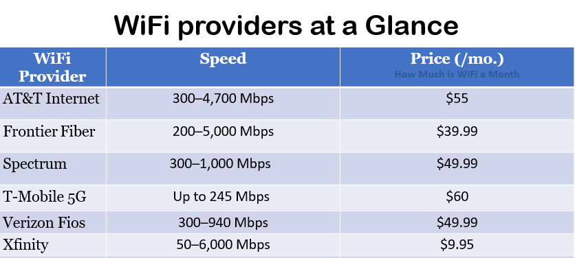 Top WiFi Providers