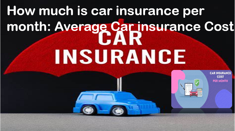 How much is car insurance per month